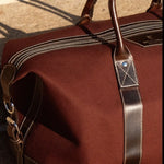 Brauner Leder Weekender für Reisen, Fitnessstudio und Alltag
