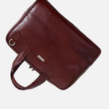 UnisexBusiness Briefcase in Burgundy - Indian Cobbler Switzerland