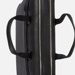 Men's black leather laptop bag handcrafted 