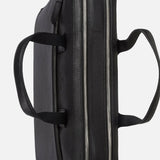 Men's black leather laptop bag handcrafted 